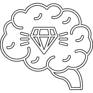 Karikatür çizen bir karikatür kalbi olan bir bulutta