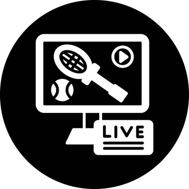 canlı yayın vektör simgesi