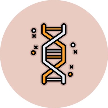 Moda biçimi izole edilmiş arkaplanda DNA simgesi