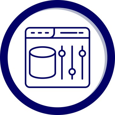 Bilgisayar simgesi. vektör illüstrasyonu