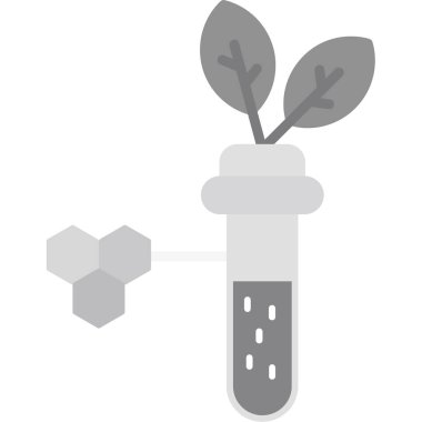 Bir şişe şarap ikonuyla birlikte bitki. basit biçim