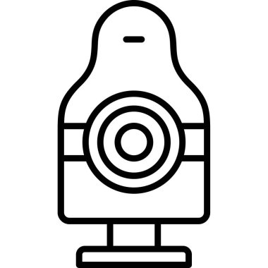 kamera simgesi vektör illüstrasyonu