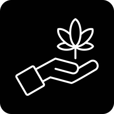 Alternatif tıp web simgesi basit vektör illüstrasyonu