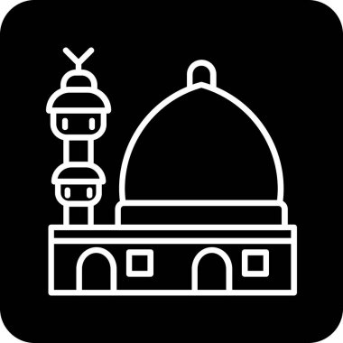 Cami simgesi vektör illüstrasyonu