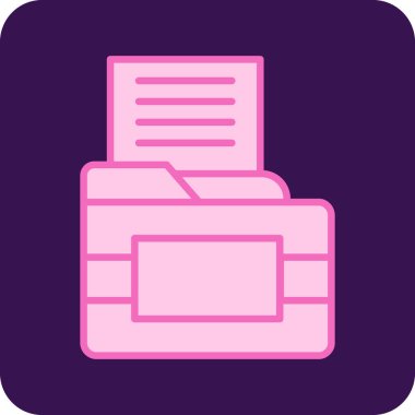 Belge. Web simgesi basit illüstrasyon