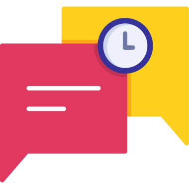 konuşma balonu simgesi, vektör illüstrasyonu