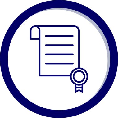 Belge simgesinin vektör illüstrasyonu