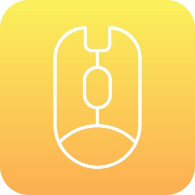 Moda biçimi izole edilmiş arkaplanda fare simgesi