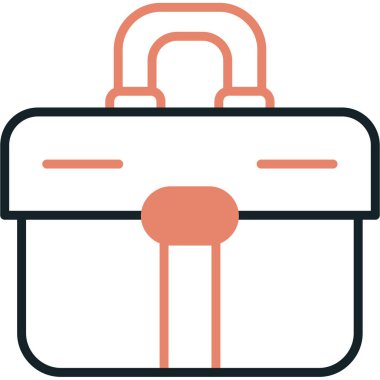 Çanta. Web simgesi basit illüstrasyon