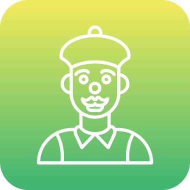 Benzersiz çiftçi vektör simgesi