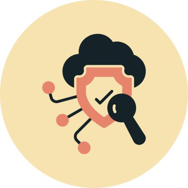 Anahtar simgesi vektör illüstrasyonu