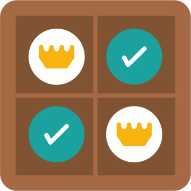 Kralın düz simgesi, taç