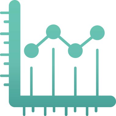 iş grafiği ikon vektör illüstrasyonu