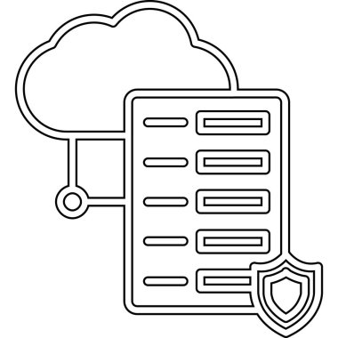 bulut hesaplama veri simgesi