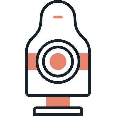 Kamera. Web simgesi basit illüstrasyon