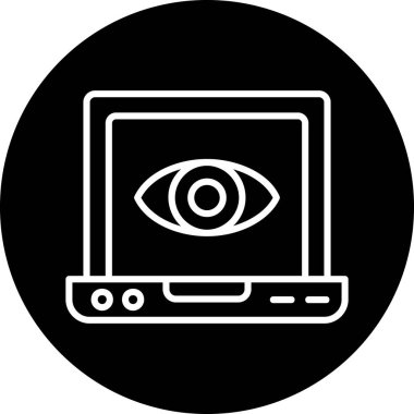 Göz simgesinin vektör illüstrasyonu