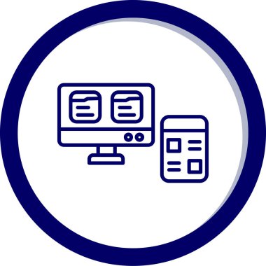 Web tasarım simgesi, basit illüstrasyon