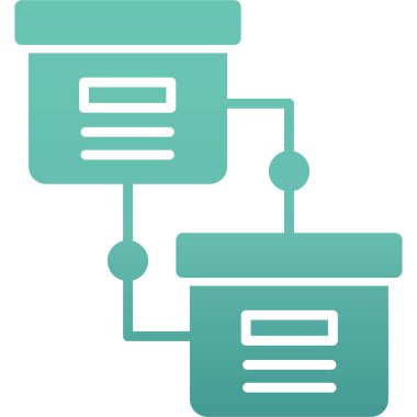 Sunucu. Web simgesi basit illüstrasyon