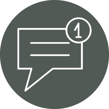 konuşma balonu simgesi, vektör illüstrasyonu