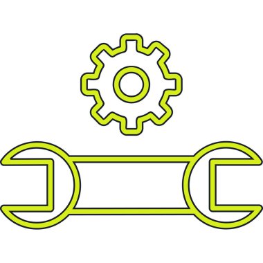 Endüstriyel makine simgesi, özet biçimi