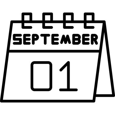 Takvim simgesi tasarımı, vektör illüstrasyonuName