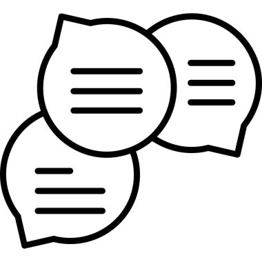 Sohbet simgesi vektör illüstrasyonu