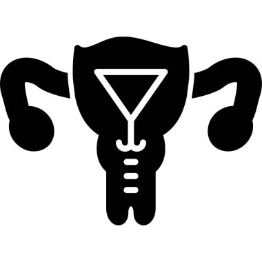 Göğüs kanseri kurdele ikonu, basit stil