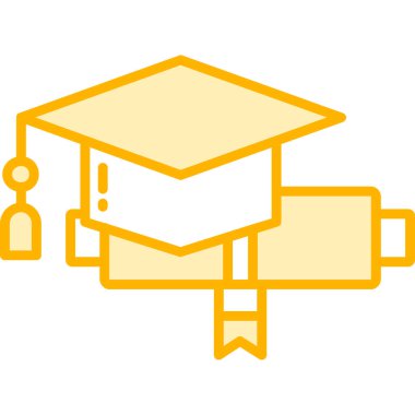 Eğitim simgesi, basit vektör illüstrasyon tasarımı