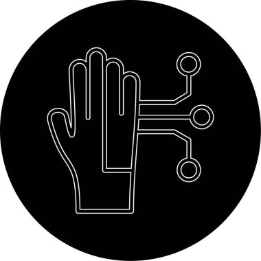 İnsan ve tıbbi ikonun vektör illüstrasyonu