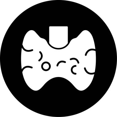 Bir maske simgesinin vektör illüstrasyonu