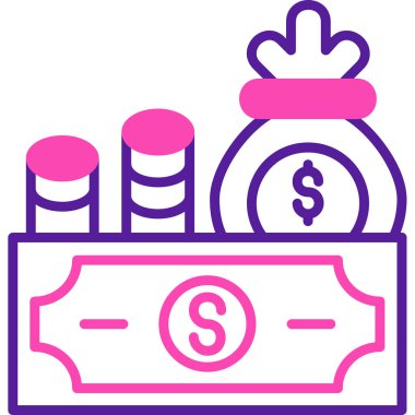 Para için. Web simgesi basit tasarım