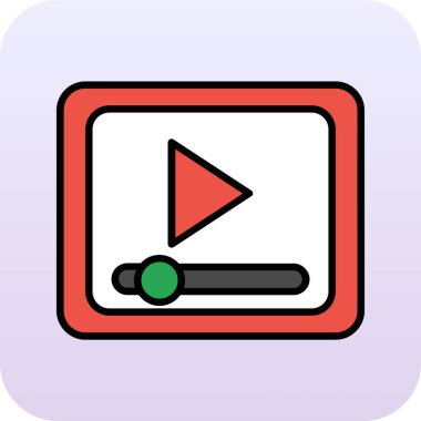 Oyun düğme simgesi, düz tasarım