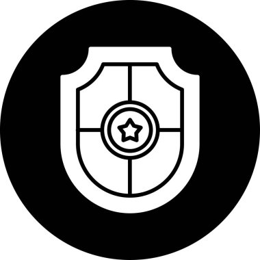 Bir yıldız simgesinin vektör illüstrasyonu