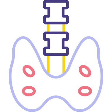Kemik. Web simgesi basit illüstrasyon