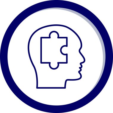 Çerçevedeki beyin vektör simgesi