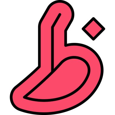 bacak simgesi, vektör çizimi