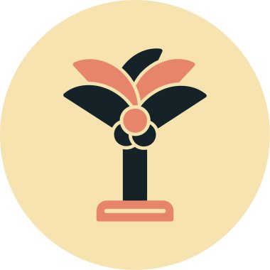 çiçek simgesi vektör illüstrasyonu