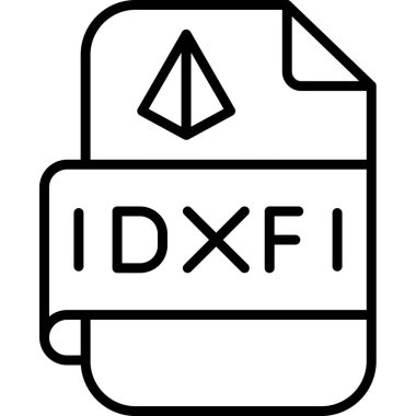 ddf dosya biçimi simgesi, basit vektör illüstrasyonu