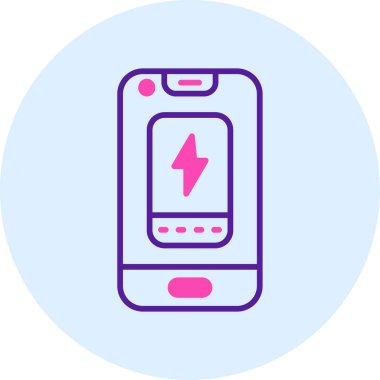 Mobil simgenin vektör illüstrasyonu