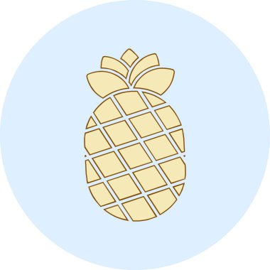 vektör meyve simgesi illüstrasyonu