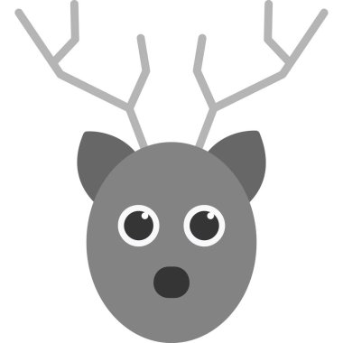 Bir geyiğin vektör çizimi