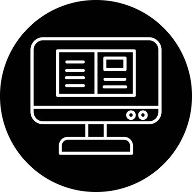 Web simgesi vektör illüstrasyonu