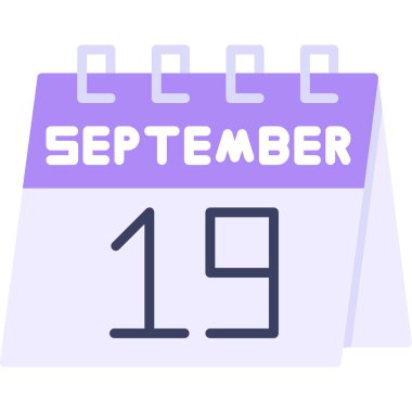 Takvim simgesinin vektör illüstrasyonu