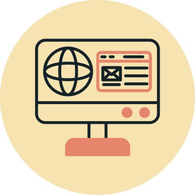 seo modern simgesinin vektör illüstrasyonu