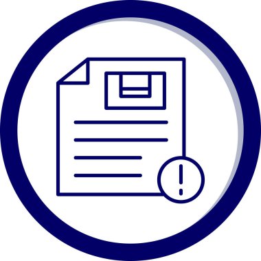 Belge simgesinin vektör illüstrasyonu