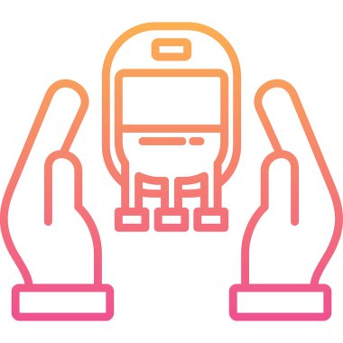 Cep telefonu simgesinin vektör illüstrasyonu