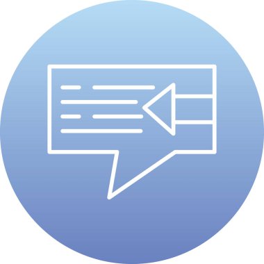 Konuşma balonu. Basit resimleme