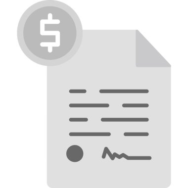 İş kağıt vektör simgesi. düz vektör çizimi beyaz arkaplanda izole edildi.