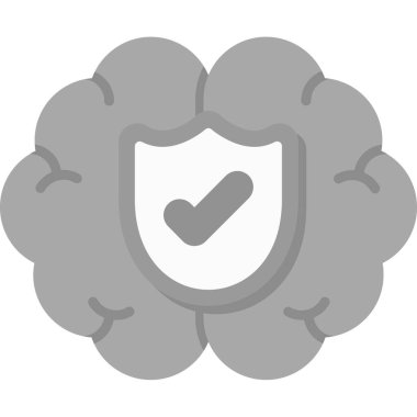 Keneli beyaz ve gri bir kalkanın vektör çizimi