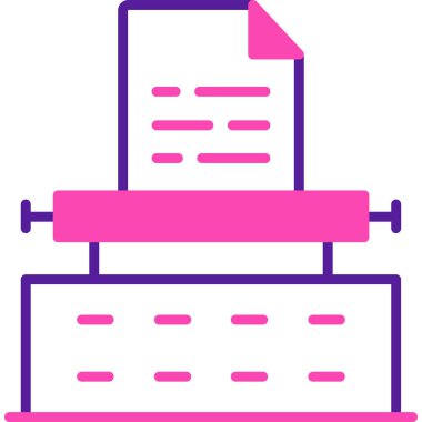 Yazıcı simgesi vektör illüstrasyonu